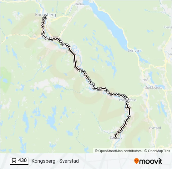 430 Bus Line Map