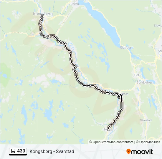 430 Bus Line Map