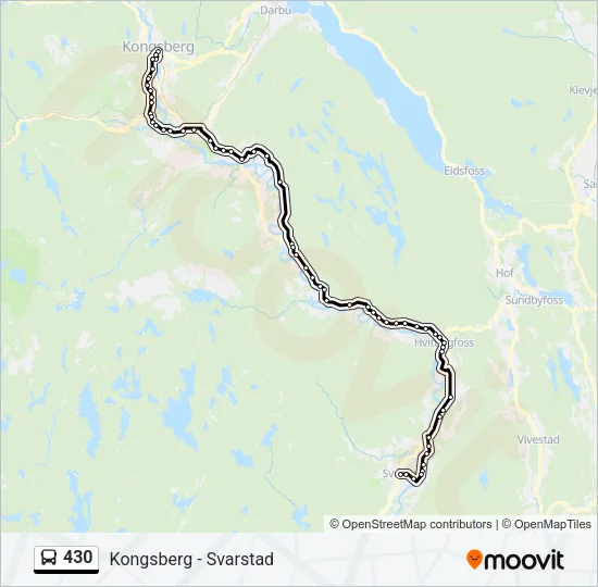 430 Bus Line Map