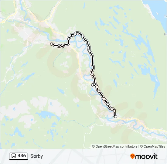 436 Bus Line Map