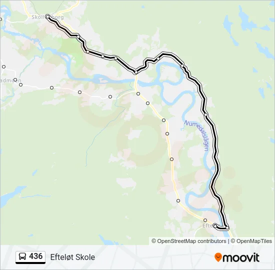 436 Bus Line Map