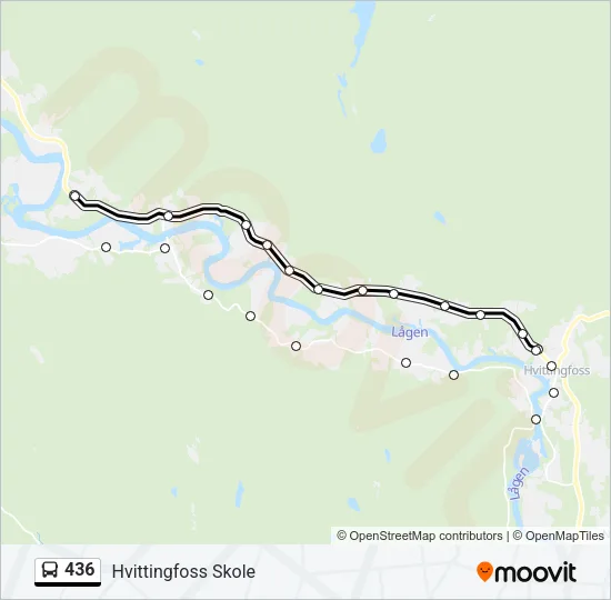 436 Bus Line Map