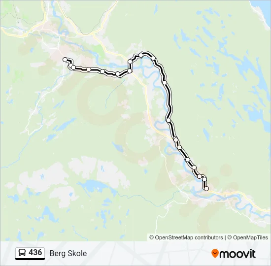 436 Bus Line Map
