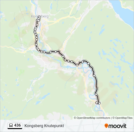 436 Bus Line Map