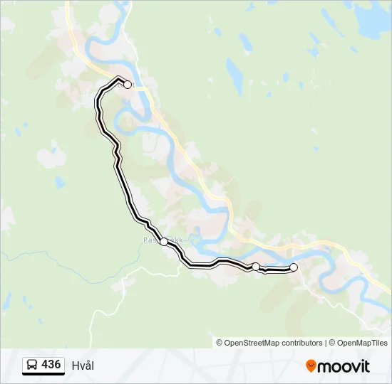 436 Bus Line Map