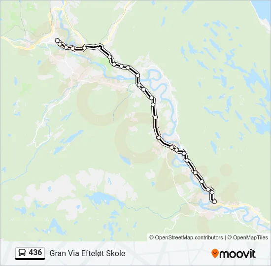 436 Bus Line Map