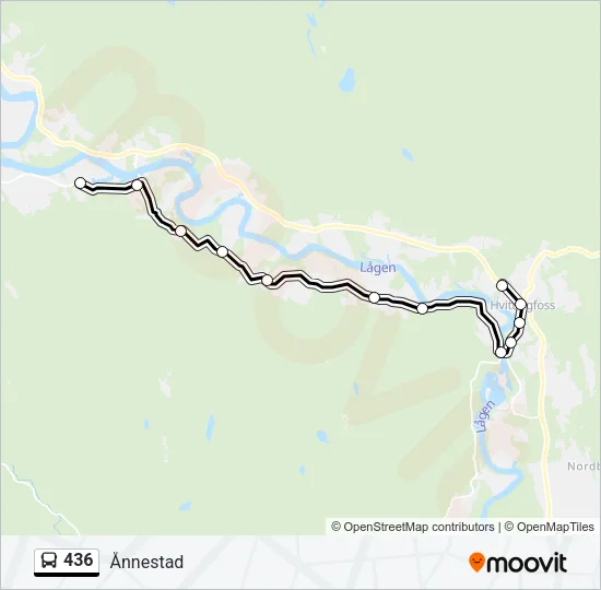 436 Bus Line Map