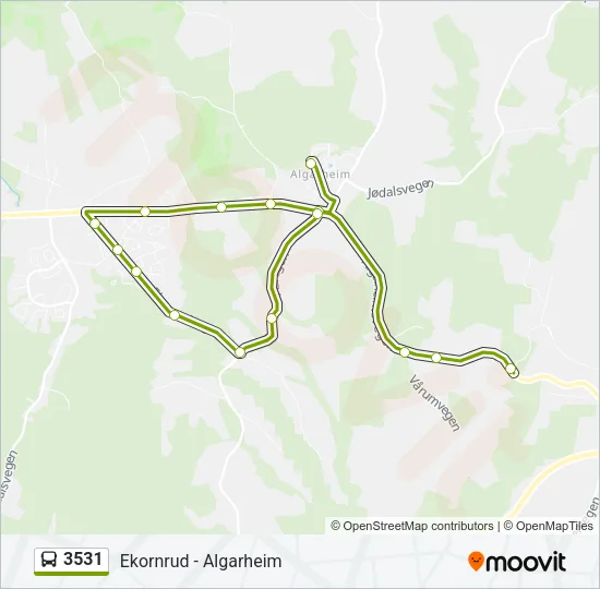 3531 Bus Line Map
