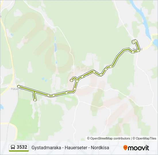 3532 Bus Line Map