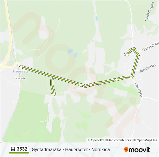 3532 Bus Line Map