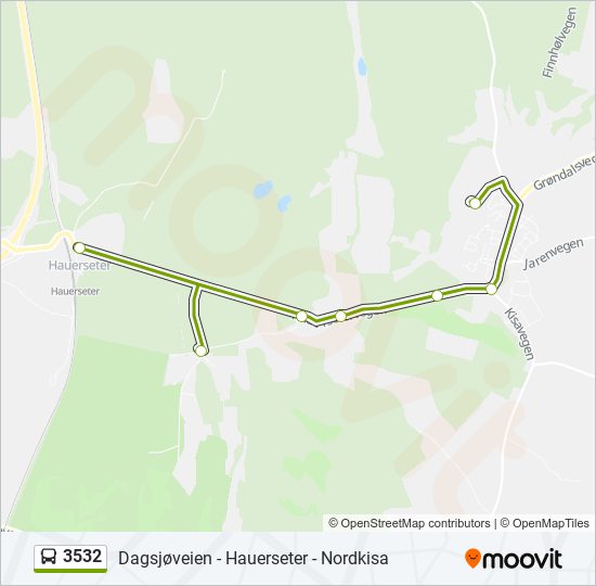 3532 bus Line Map