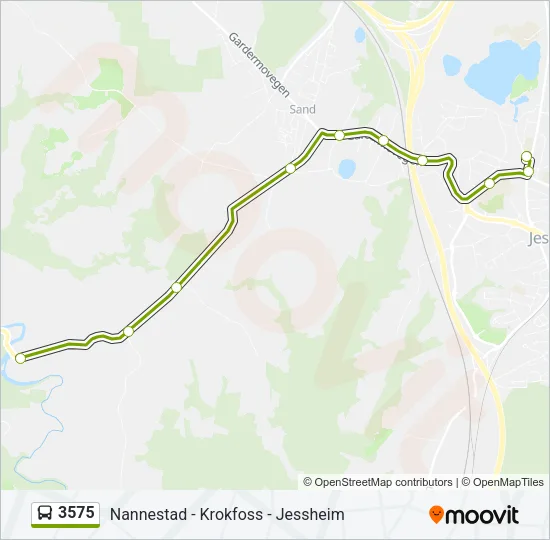 3575 Bus Line Map