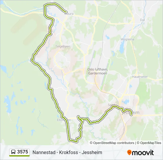 3575 Bus Line Map