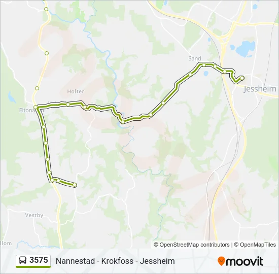 3575 Bus Line Map