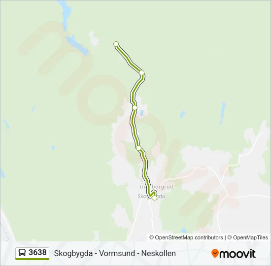 3638 Bus Line Map