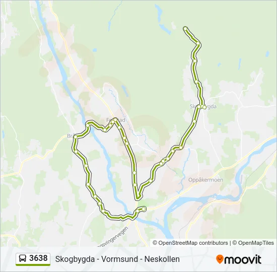 3638 Bus Line Map