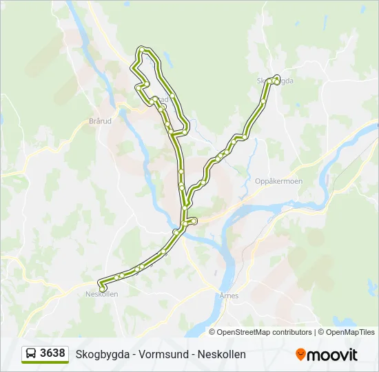 3638 Bus Line Map
