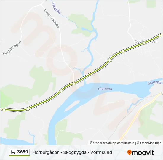 3639 Bus Line Map