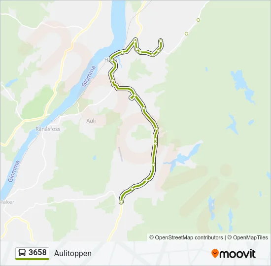 3658 Bus Line Map