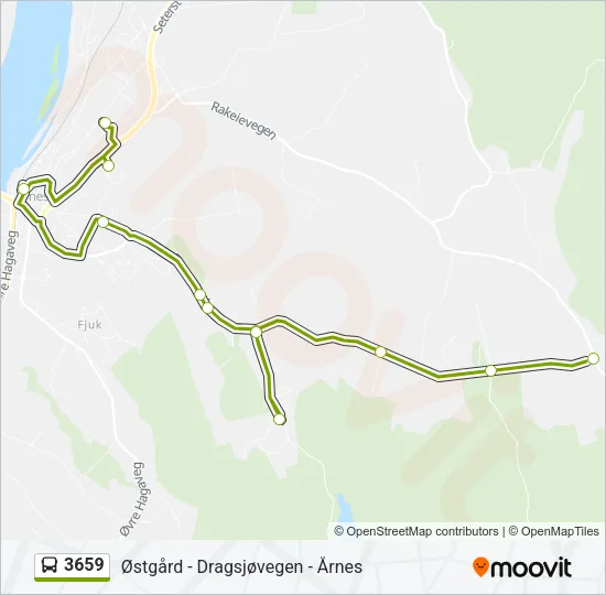 3659 Bus Line Map