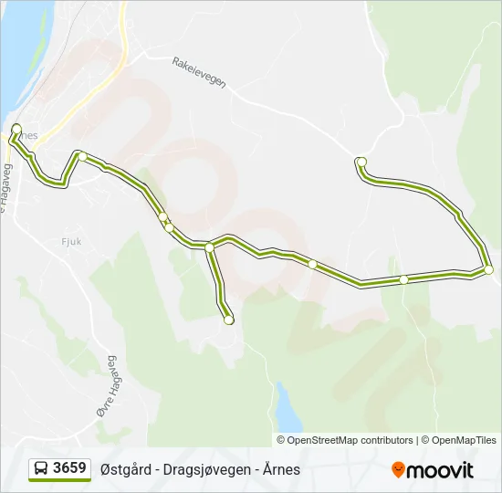 3659 Bus Line Map