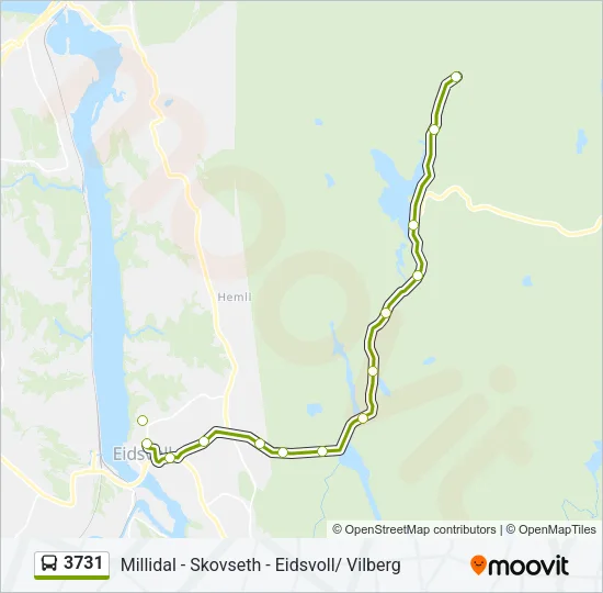 3731 Bus Line Map