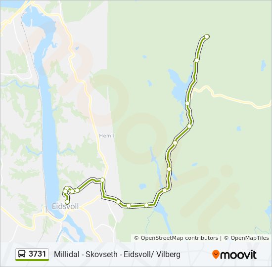 3731 bus Line Map