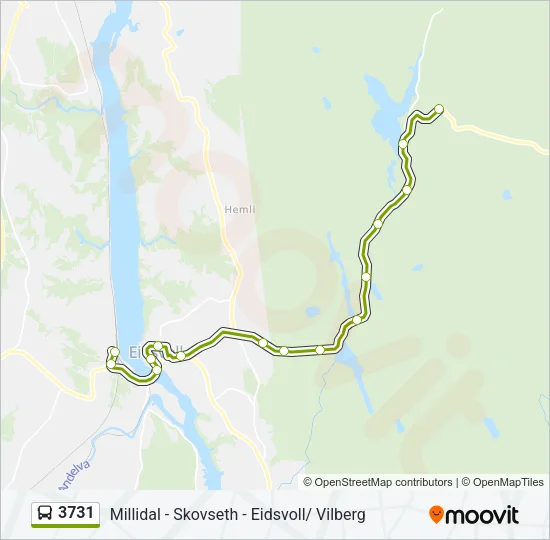 3731 Bus Line Map