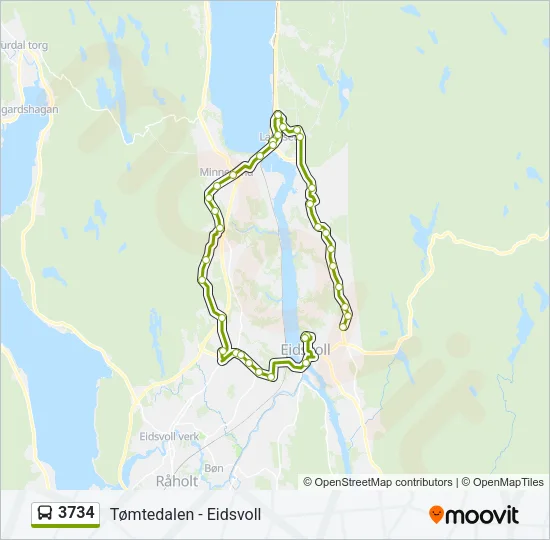 3734 Bus Line Map