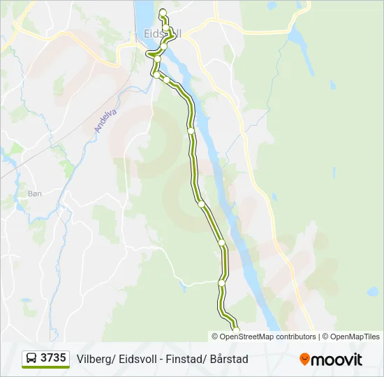 3735 Bus Line Map