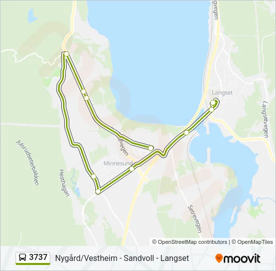 3737 Bus Line Map