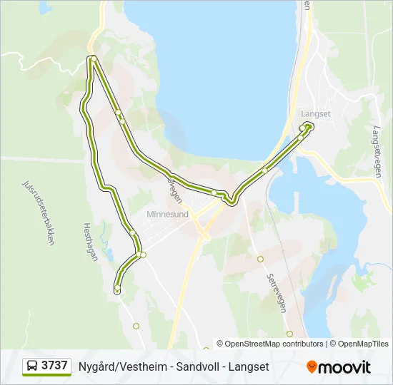 3737 Bus Line Map