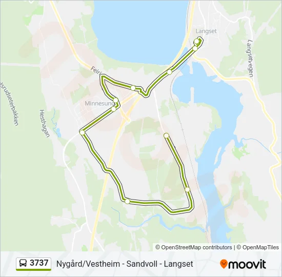 3737 Bus Line Map