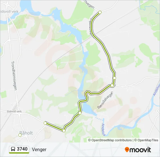 3740 Bus Line Map
