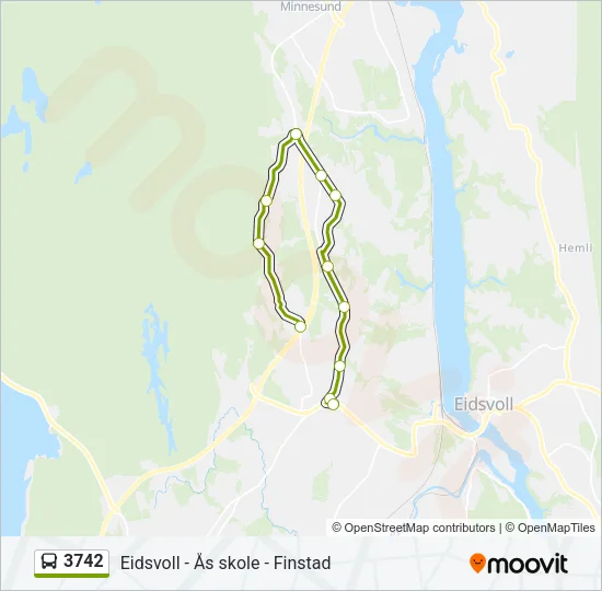 3742 Bus Line Map