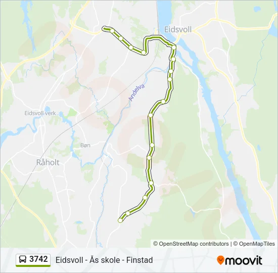 3742 Bus Line Map