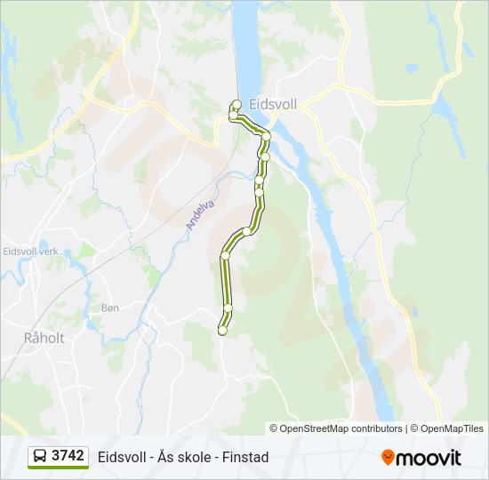 3742 Bus Line Map