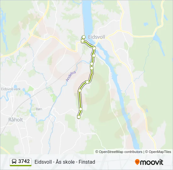 3742 Bus Line Map