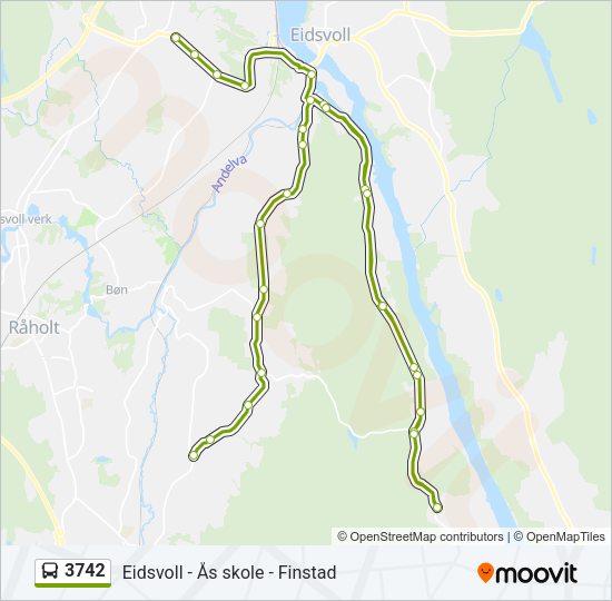 3742 Bus Line Map