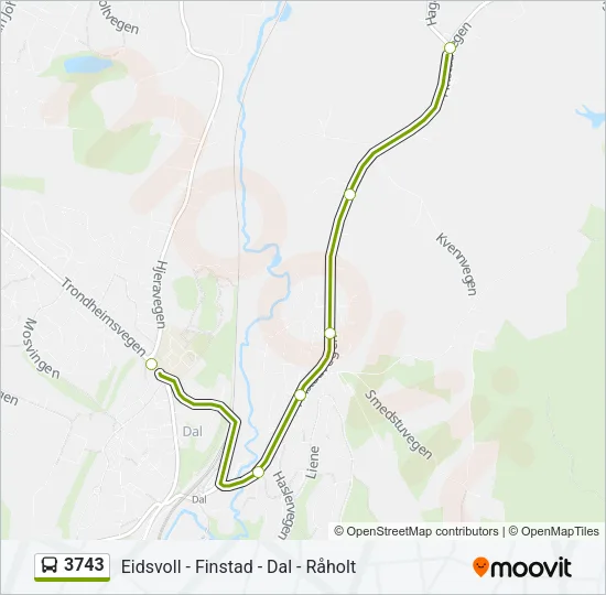 3743 Bus Line Map