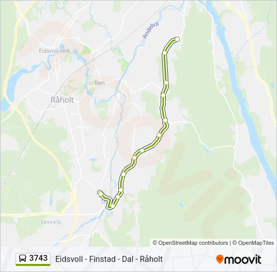 3743 Bus Line Map
