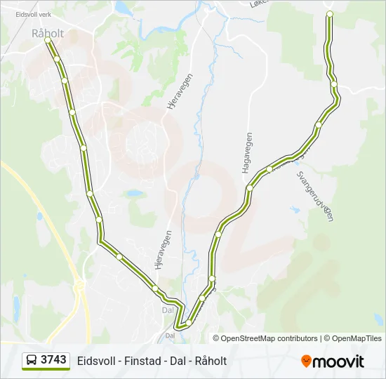 3743 Bus Line Map