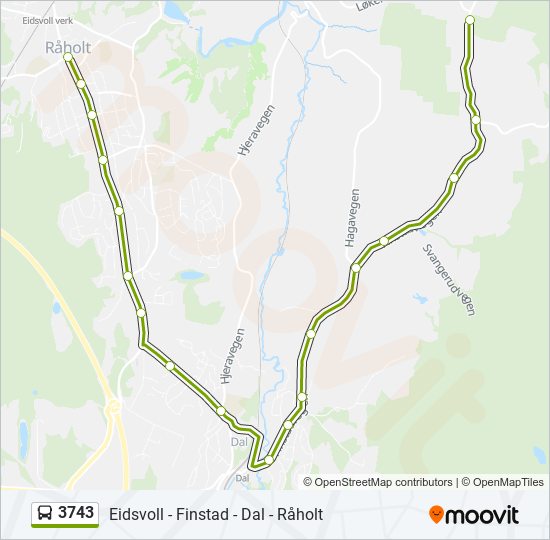 3743 bus Line Map