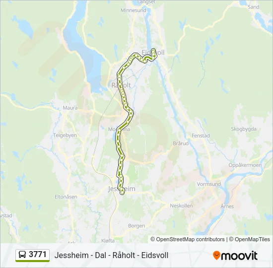 3771 Bus Line Map