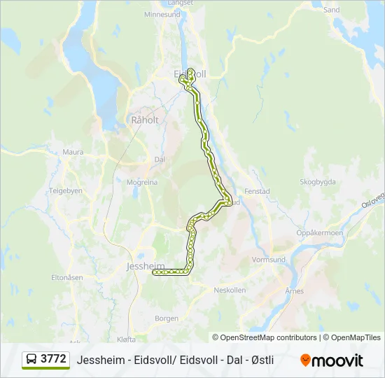 3772 Bus Line Map