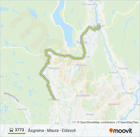 3773 Bus Line Map