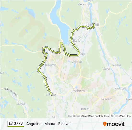 3773 Bus Line Map