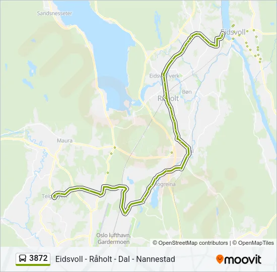 3872 Bus Line Map