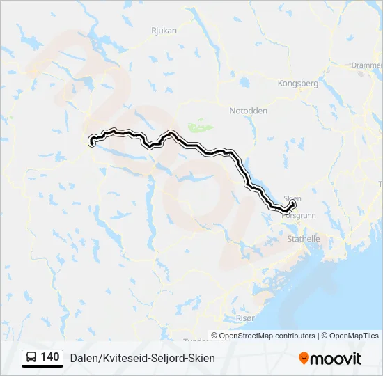 140 Bus Line Map