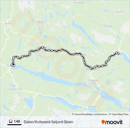 140 Bus Line Map